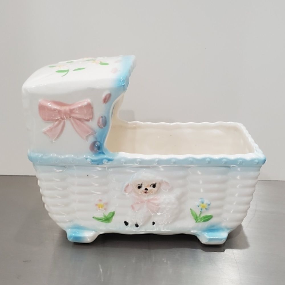 Vintage Rubens Baby Nursery Planter Cradle